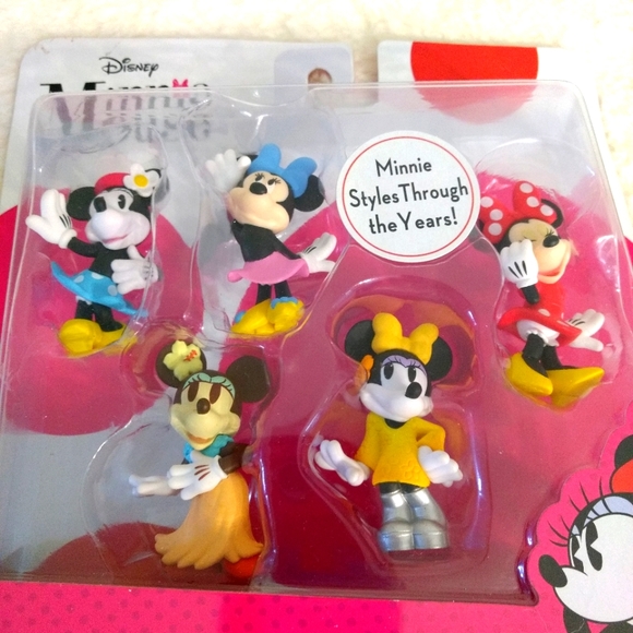 6 Minnie Mouse Collectible  Mini Figurines Disney 2017 - Picture 2 of 4
